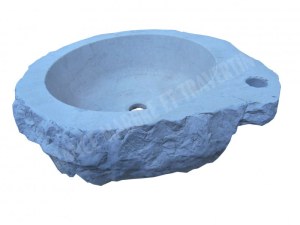 Marbre Beige Marfil Vasque Lave Main Angle 45x45 cm