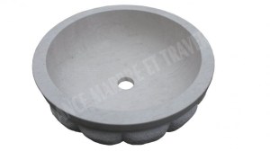 Marbre Beige Marfil Vasque Modèle Melon