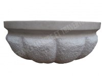 Marbre Beige Marfil Vasque Modèle Melon