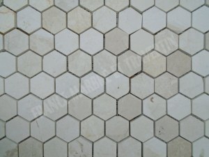 Marbre Beige Marfil Mosaïque Hexagone 4,8x4,8 cm