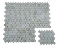 Marbre Beige Marfil Mosaïque Hexagone 4,8x4,8 cm