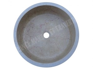 Marbre Beige Rosalia Vasque Modèle Encastrer