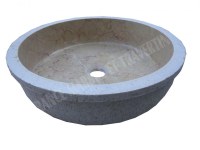 Marbre Beige Rosalia Vasque Modèle Encastrer