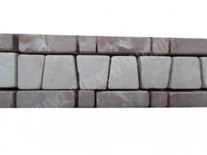 Marbre Frise Beige - Rose 31x4 cm