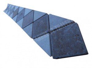 Marbre Frise Beige - Travertin Noce 28x6 cm