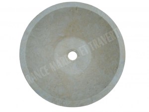 Marbre Beige Marfil Vasque Modèle Conique