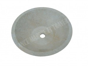 Marbre Beige Marfil Vasque Modèle Conique