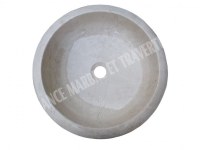 Marbre Beige Marfil Vasque Modèle Lentille