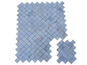 Marbre Blanc Bianco Giallo Arabesque & Motif Mosaïque 31x26 cm Modèle : Lanterne Jet...