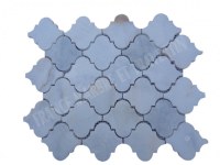 Marbre Blanc Bianco Giallo Arabesque & Motif Mosaïque 31x26 cm Modèle : Lanterne Jet...