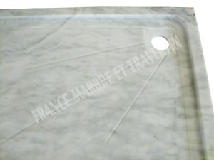 Marbre Blanc Bac A Douche 120x80 cm