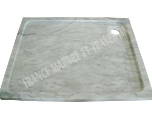 Marbre Blanc Bac A Douche 120x80 cm