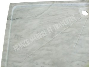 Marbre Blanc Bac A Douche 120x80 cm
