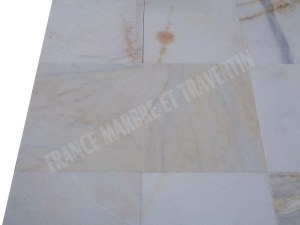 Marbre Blanc Bianco Giallo 30,5x30,5x1 cm 