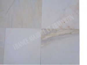 Marbre Blanc Bianco Giallo 30,5x30,5x1 cm 
