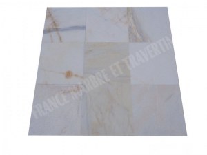 Marbre Blanc Bianco Giallo 30,5x30,5x1 cm 