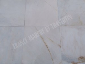 Marbre Blanc Bianco Giallo 61x61x1,5 cm