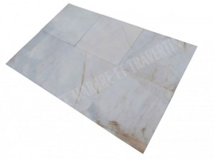 Marbre Blanc Bianco Giallo 61x61x1,5 cm