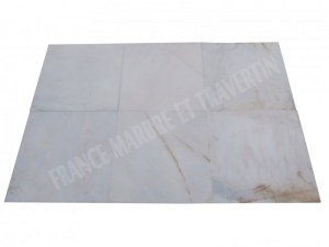 Marbre Blanc Bianco Giallo 61x61x1,5 cm