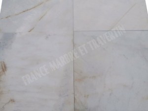 Marbre Blanc Bianco Giallo 61x61x1,5 cm