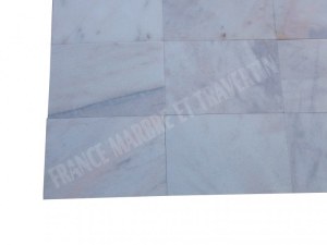 Marbre Blanc Bianco Rose 30,5x45,7 cm