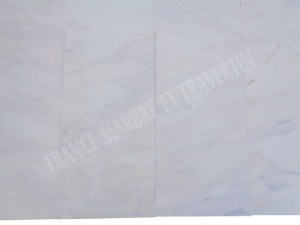 Marbre Blanc Bianco Rose 30,5x61 cm