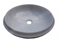 Marbre Blanc Vasque Modèle Bol Bord Motif