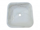 Marbre Blanc Carre Vasque 45x45 cm