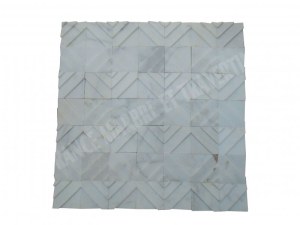 Marbre Blanc Décor Moulure 10x10 cm