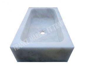 Marbre Blanc Evier 55x32 cm