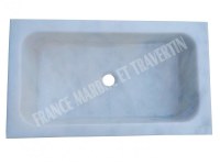 Marbre Blanc Evier 55x32 cm