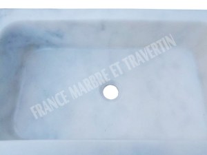 Marbre Blanc Evier 55x32 cm