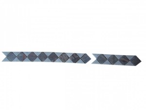 Marbre Frise Silver - Blanc 28x6 cm