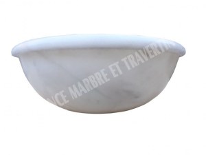 Marbre Blanc Vasque Modèle Encastrer