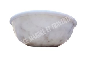 Marbre Blanc Vasque Modèle Encastrer