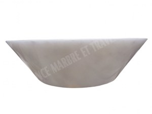 Marbre Afyon Blanc Vasque Modèle Conique