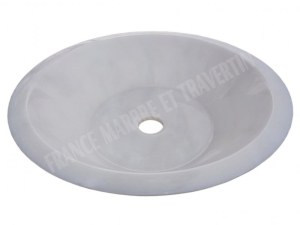 Marbre Afyon Blanc Vasque Modèle Conique