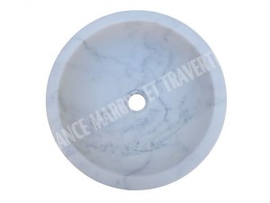 Marbre Blanc Carrara Turque Vasque Modèle Bol