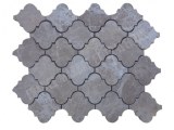 Marbre Emperador Arabesque & Motif Mosaïque 31x26 cm Modèle : Lanterne Jet d'eau Finiti...