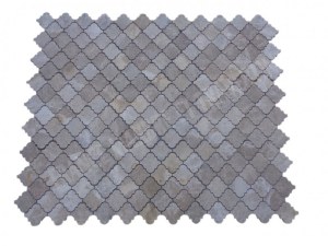 Marbre Emperador Arabesque & Motif Mosaïque 31x26 cm Modèle : Lanterne Jet d'eau Finiti...