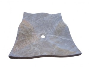 Marbre Emperador Maron Vasque Feuille 50x40 cm