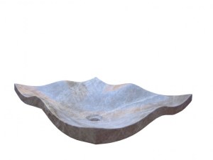 Marbre Emperador Maron Vasque Feuille 50x40 cm