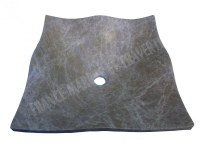 Marbre Emperador Carre Vasque Feuille 41x41 cm