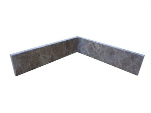 Marbre Emperador Plinthe 30x8 cm