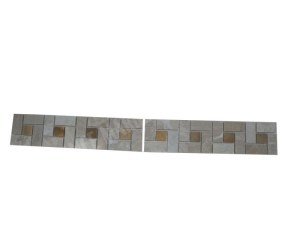 Marbre Frise Beige - Jaune Target 30x7,5 cm