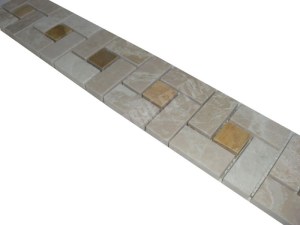 Marbre Frise Beige - Jaune Target 30x7,5 cm