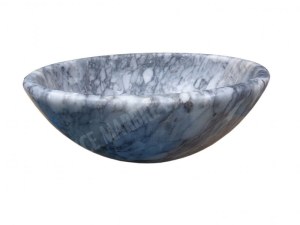 Marbre Gris Afyon Tiger Vasque Modèle Bol Ronde