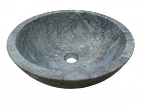 Marbre Gris Afyon Tiger Vasque Modèle Bol