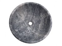 Marbre Gris Afyon Tiger Vasque Modèle Bol Ronde
