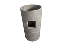 Marbre Gris Piédestal Vasque